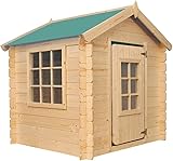 Timbela M570Z-1 Kinderspielhaus aus Holz- Spielhaus im Freien für Kinder -...