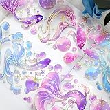 Vintage Design Butterfly and Starry Universe PET washi Tape with Laser...