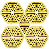 SHINEOFI 50 Stück Lasersicherheitsschilder Warnaufkleber Vorsicht...