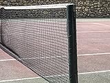 DIAMANTE 1009 Tennis-Netzwerk, schwarz/weiß, 12.8 x 1.07 m