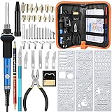 HANDSKIT Bleistift Brandmalerei Lötkolben Set, 42PCS Brandmalkolben mit...