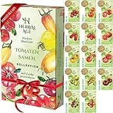 HERBAL AGE Garten Tomaten Samen Set - 14 Sorten Tomatensamen - San Marzano...