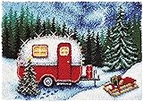 Weihnachten Tapisserie Fußabtreter Teppich Knüpfteppich Zum Selber...