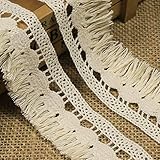 Yulakes 10 Yard 3.5cm Baumwolle spitzenband Vintage Häkelband Spitze Borte...