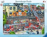 Ravensburger Kinderpuzzle - 05093 Feuerwehreinsatz an den Bahngleisen -...