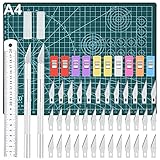 Skalpell Set Bastelmesser GOLDGE Hobbymesser Set Carving Craft Messer Set...