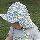 1er-Pack Unisex Kinder Sonnenhut Sommer Sonnenschutz Set mit Nackenschutz...