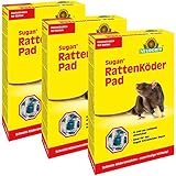 Gardopia Sparpaket: 3 x 400g Neudorff Sugan Rattenköder Pads,...