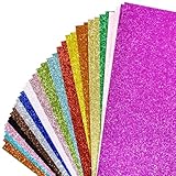 Zdprkqzvz 36 Stück Glitzerndes Kartonpapier Für Projekte Scrapbooking...