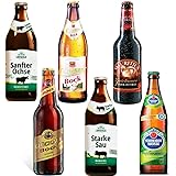 Bierset 6 verschiedene Biere aus Deutschland (0,5 Liter 3 Bock Dunkel 2...