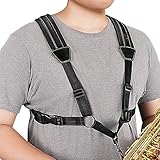POGOLAB Saxophongurt, Harness Saxophongurt aus Leder, Saxofonhalter...