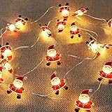 Eledreme lichterkette innen batterie, 2m 20 led Weihnachtsmann...
