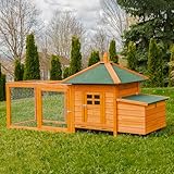 Miweba MyAnimal Hühnerstall MH-19 | 206x73x123 cm - Für 3 Hühner -...