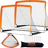 VEVOR Fußballtor Profi Soccertor 2 STK. 1200 x 900 mm, Pop-up-Outdoor...