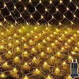 Meision Lichternetz Außen 1.5 x 1.5m 100 LEDs, Lichterkette Innen Netz mit...
