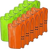 TESIN 12er Fußball-Leibchen für Jugend, 63 x 43 cm Sport...