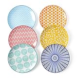Selamica Keramik Dessertteller, Teller Set 6 Personen, 15,2 cm...