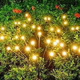 Sunlisky Firefly Solar Gartenleuchten,2 Stück Glühwürmchen...