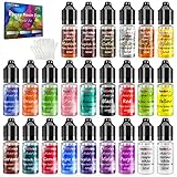 Alkohol Tinte Set - 24 Farben alcohol ink Epoxidharz farben Farbstoff Ideal...