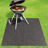 KARAT Grillmatte Bodenschutz - Grillteppich - Grillschutzmatte feuerfeste...