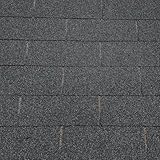 Dachschindeln, 3 Schlaufen, 100,1 x 33,3 cm, schwarze Asphaltschindeln (8...