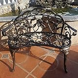 TangXiaoQi Gartenbank, Metall Aluminium Rose, passend für Garten Veranda...