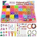 Na meng Loom Bänder Set für Kinder, Loops Gummis für Armbänder 40...