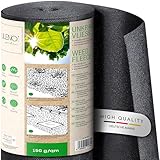 LILENO HOME 50m² Unkrautvlies Gartenvlies gegen Unkraut [150 g/qm] -...