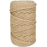 Leecogo Juteseil, 4 mm, strapazierfähig, dick, für Gartenarbeit, Kunst,...