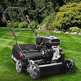BRAST® Vertikutierer Benzin 4,5kW (6,12PS) | 4-Takt Motor 212ccm | 40-45cm...