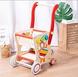 Lauflernwagen Holz,Baby Lauflernhilfe für Mädchen und Jungen,Toddler Push...