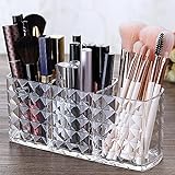 Ubitree Kosmetik Organizer, 3 Fächern Kristall Makeup Pinsel Halter für...
