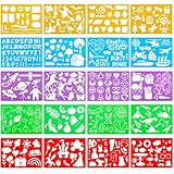 Firtink 20PCS Schablonen Kinder Weihnachten Malschablonen Set Schablonen...