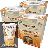 3x Fruchtfliegen-Lebendfalle Trapango®, (3er-Pack)