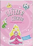 Glitzer Sticker Malbuch. Prinzessinnen / Mit 45 Glitzerstickern / Tolle...
