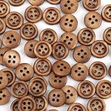 SiAura Material - 20 Stück Knöpfe aus Holz zum nähen und basteln,...