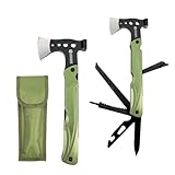 Dönges Multitool 18 Funktionen - Mit Axt, Feuerstein & Hülle - Kompaktes...