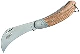 Draper Budding Knife with Oak Handle | Stainless Steel Folding Knife |...
