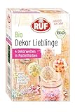 RUF Bio Dekor Lieblinge, Dekor-Mix 4 Sorten bunte Back-Dekoration mit...