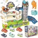 Malplay Autopark Rutsche Dinosaurier 6 Autos Garage mit Lift Mega Park...